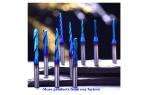 O Single Flute Upcut Spiral End Mill CNC Router Bit with NACO Coating for Plastic Cutting with Mirror Finish (5, 1/8 D x 1/2 CH x 1/4 SHK x 2L)