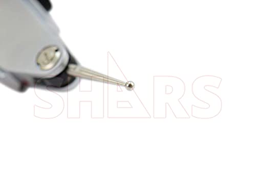 Shars 0.030"/0.6mm Inch Metric Dial Test Indicator, 0.0005"/.01mm Graduation, 1.5" Face Diameter 303-3204 P