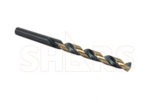 Shars 1/16-1/2" by 32nds 15 pcs HSS Heavy Duty Black & Gold Finish Jobber Drill Set 135° Point Angle 404-2931 !)