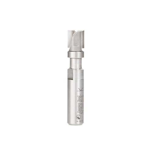 Amana Tool 47228-S Carbide Tipped Flush Trim Plunge Template 1/2 D x 1/2 Inch CH x 1/2 SHK w/Upper Ball Bearing Router Bit