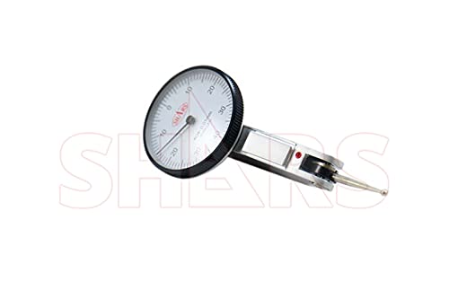 Shars .8mm x .01mm Dial Test Indicator in Fitted Case, White Face 303-3206 P]