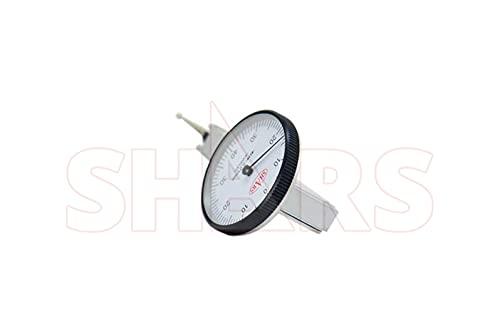 Shars .8mm x .01mm Dial Test Indicator in Fitted Case, White Face 303-3206 P]