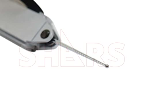 Shars .030" x .0005" Large Black Face Dial Test Indicator with Long Contact Point in Fitted Case 303-3279 P
