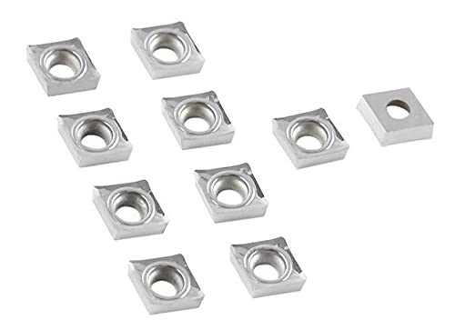 Accusize Industrial Tools CCGT21.51 BU810 Carbide Inserts for Cutting Aluminum, 10 Pc Set, 2000-1008x10