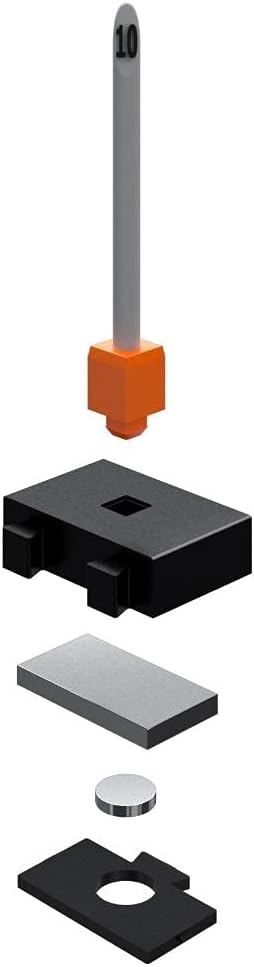 ToolBox Widget Socket Organizer ⅜ Inch Pro Series – Modular Magnetic Socket Holder with Missing Tool Indicator – Size Stems NOT Included - 1 Pack, 12 Organizers
