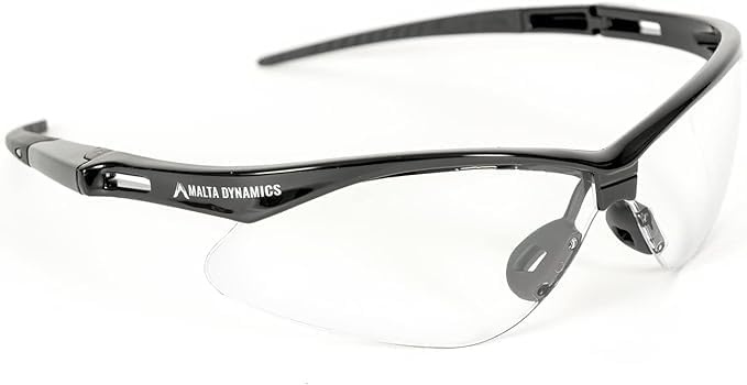 Malta Dynamics APEX Safety Glasses – Construction Safety Glasses for Men and Women with Anti Scratch and Anti Fog Protection, ISEA & ANSI Z87 Compliant (Clear, 36 Pairs)
