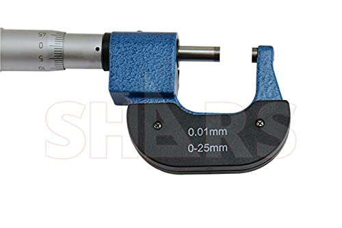 Shars 0-25mm Digit Outside Micrometer, 0.01mm Graduation 303-2402 P)