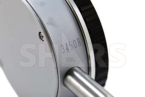 Shars 0.5" Dial Indicator Premium Series, 0.001" Graduation, AGD2, Lug Back with Calibration 303-3225 P]