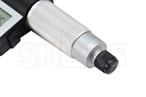 Shars 1-2"/25-50mm Electronic Screw Thread Micrometer, .00005" Resolution, 60 Degree Anvils303-2437 P]
