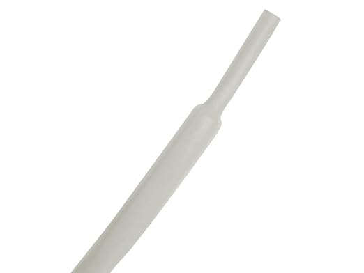 Kable Kontrol Heat Shrink Tubing - 1” Inch - 10' Ft Long, White Polyolefin - 2:1 Industrial Shrink Tube & Cable Sleeve for Electrical Wire Insulation - Rated for 600 V