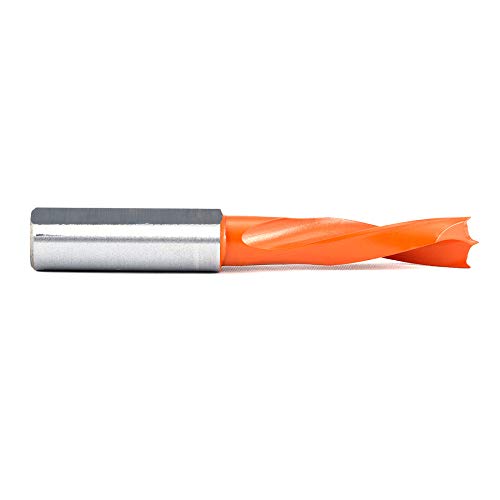 Amana Tool - 317008 Brad Pt. Solid Carbide Dowel Drill Boring Bit L/H 8mm Dia x 70mm Lon