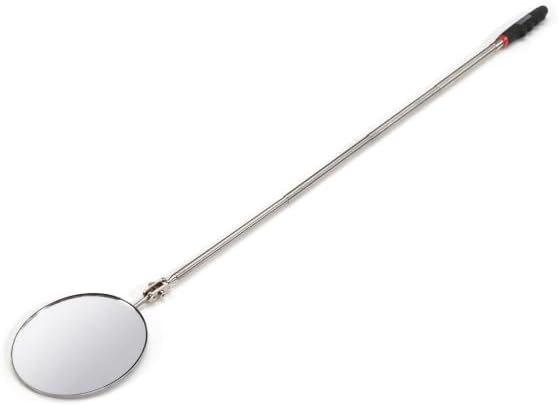 Steelman 29-Inch Telescoping Auto Inspection Mirror, Durable Steel, Articulating 3.25-Inch Round Mirror, Contoured Grip (Case of 10)