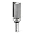 Amana Tool 45551 Carbide Tipped Flush Trim Plunge Template Router Bit 1-1/8 Dia x 2 Inch x 1/2 Shank with Upper Ball Bearing