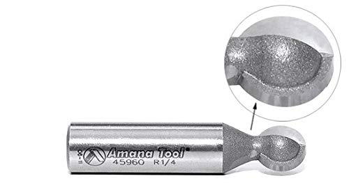 Amana Tool - 45962 Carbide Tipped Ball End 5/16 Radius x 9/16 Dia x 1/2 Shank