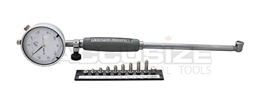 Accusize Industrial Tools 1.4-2.4'' x0.0005'' Dial Bore Gage, Stem Length 6'', Ee20-5024