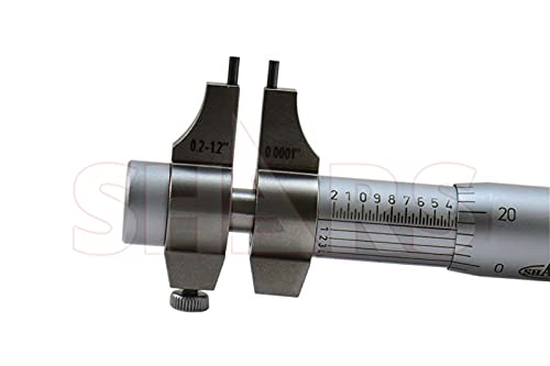 Shars 0.2"-1.2" Precision Inside Micrometer, 0.0001" Resolution 303-2101 P)