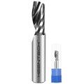 KEENTECH 1/2" Shank Upcut O Flute Flat Tip Sprial Router Bit for CNC Router Machine, 1/2" Cutting Diameter, 1-1/8" Cutting Depth, for Wood Cutting, Custom Furniture, Slot Mortise, Engraving, Carving