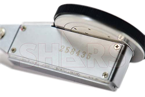 Shars 0.008" Large Black Face Dial Test Indicator, 0.0001" Graduation, 1.5" Face Diameter 303-3210B P]