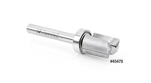 Amana Tool - 45470 Carbide Tipped Straight Plunge 5/8 Dia x 3/4 x 1/4" Shank with Uppe