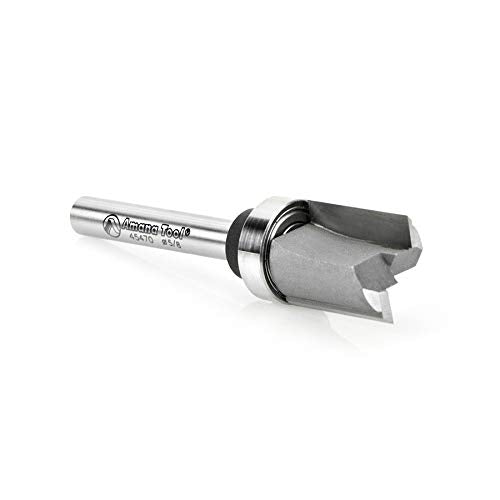 Amana Tool - 45470 Carbide Tipped Straight Plunge 5/8 Dia x 3/4 x 1/4" Shank with Uppe