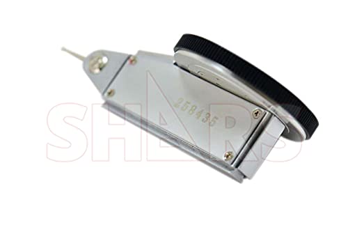 Shars 0.008" Large Black Face Dial Test Indicator, 0.0001" Graduation, 1.5" Face Diameter 303-3210B P]