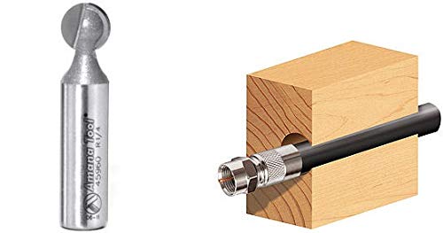 Amana Tool - 45964 Carbide Tipped Ball End 3/8 Radius x 11/16 Dia x 1/2 Shank