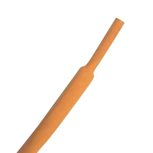 Kable Kontrol Heat Shrink Tubing - 3/64” Inch - 10' Ft Long, Orange Polyolefin - 2:1 Industrial Shrink Tube & Cable Sleeve for Electrical Wire Insulation - Rated for 600 V