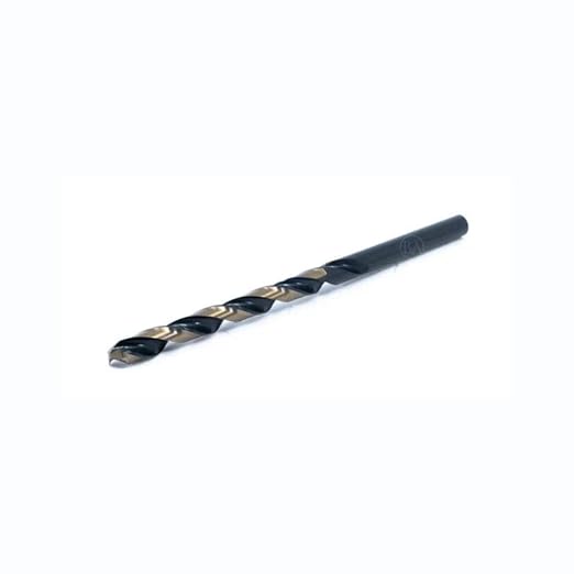 Benchmark Abrasives 3/16”, HSS Black & Gold Jobber Length Drill Bits - 12 Pack