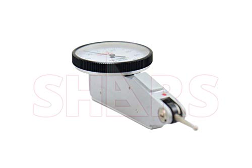 Shars .2mm x .002mm Dial Test Indicator in Fitted Case, White Face 303-3201 P]