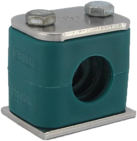 3" Tubeclo Standard Series Pipe Clamp, Polypropylene with Galv Plated Steel Hardware, Weld Mounting