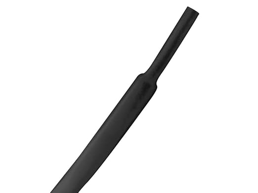 Kable Kontrol Heat Shrink Tubing - 3/32” Inch - 10' Ft Long, Black Polyolefin - 2:1 Industrial Shrink Tube & Cable Sleeve for Electrical Wire Insulation - Rated for 600 V