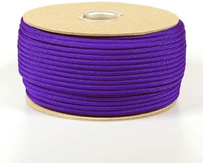 The Paracord Store | Type III 550 Paracord - 100 FT Hank, Acid Purple | Heavy Duty 7 Strand Tactical Paracord - USA Made Nylon Outdoor Parachute Cord for Camping, Fishing & More - Survival Cord