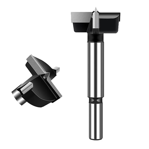 ASNOMY 1-1/4 Inch Forstner Drill Bit, Carbide Tipped Forstner Bit for hard Wood, Wood drilling Hole Saw Set Woodworking Hinge Cutter Tool Kits for Wood Plastic Plywood