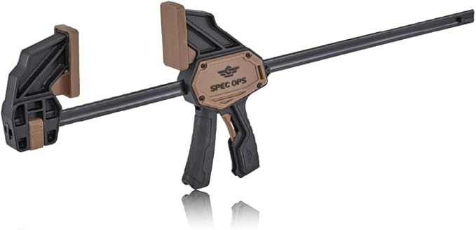Spec Ops Trigger Clamp for Woodworking 19" Large One-Handed Bar Clamp/Spreader Heavy Duty 330 Lbs.