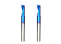 O Single Flute Upcut Spiral End Mill CNC Router Bit with NACO Coating for Plastic Cutting with Mirror Finish (2, 1/4 D x 3/4 CH x 1/4 SHK x 2-1/2 L) UT244