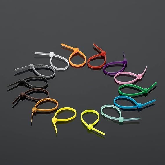 XINGO 1400 PCS Colored Zip Ties 6 Inch, Multicolor Zip Ties, Mix Packed 14 Color Plastic Wire Ties Assortment for Home Office Garden Garage and Workshop