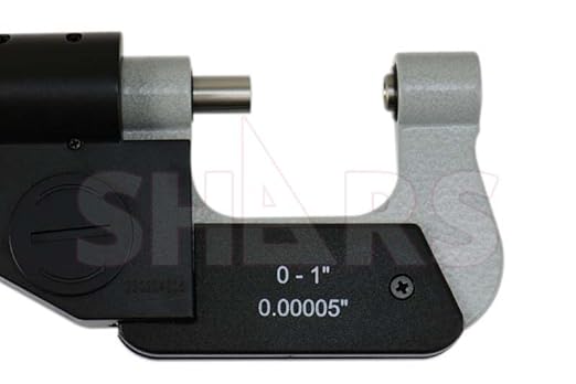 Shars 0-1"/0-25mm Electronic Screw Thread Micrometer, .00005" Resolution, 60 Degree 303-2436 P]