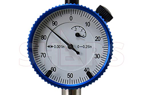 Shars 0.25" Dial Indicator, 0.001" Graduation AGD1 303-3157 P]