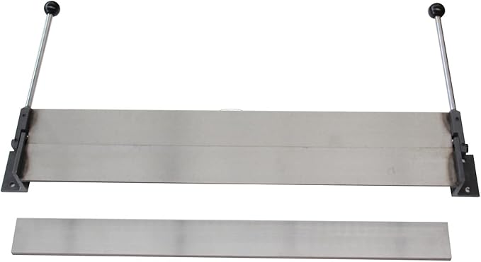 KAKA INDUSTRIAL Sheet Metal Brake, 18-Inch Sheet Metal Bender, 18-Gauge Mild Steel Capacity, Portable Bending Brake 0-90 Degree Bending Angle Adjustable Aluminum Brake W-1818