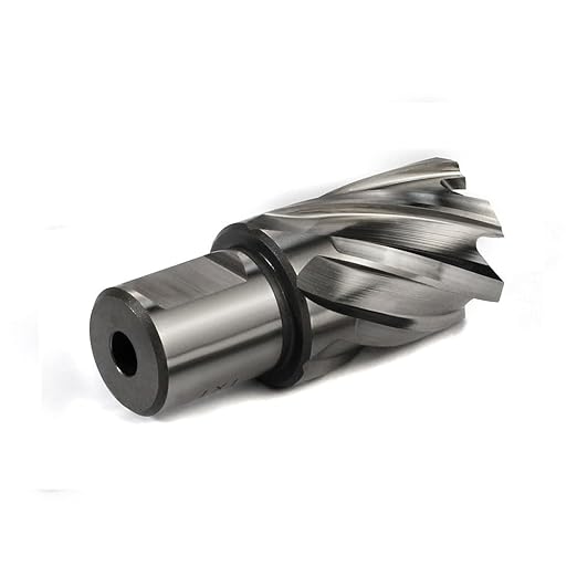 OSCARBIDE 1"x1"Annular Cutter,3/4 inch Weldon Shank,1 inch Cutting Diameter,1 inch Depth of Cut,2 Flat Mag Drill Bit with Pilot Pin for Magnetic Drill Press,1 Piece