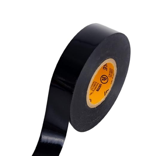 GTSE Black Electrical Tape, 120 Rolls Bulk Box – Waterproof, Industrial Grade Vinyl, 3/4 in x 66ft– Strong Self-Adhesive PVC Electric Tape for Wire Insulation, 7 Mil, 600V – UL/CSA Listed