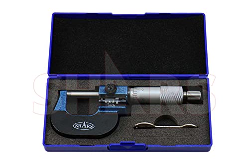 Shars 0-1" Digit Outside Micrometer .0001" Graduation, Carbide 303-2401 S)