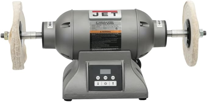 JET 8-Inch Variable-Speed Industrial Buffer, 1 HP, 115/230V 1Ph (Model IBG-8VSB)