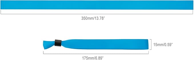100 Pack Wrist Bands|Waterblue Wristbands for Events|Wristbands for Concerts Festival Admission Party|13.78” x 0.59”