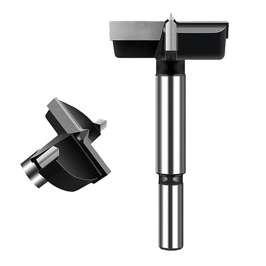 ASNOMY 2-3/8 Inch Forstner Drill Bit, Carbide Tipped Forstner Bit for hard Wood, Wood drilling Hole Saw Set Woodworking Hinge Cutter Tool Kits for Wood Plastic Plywood
