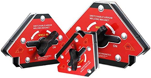 LISHUAI Unique Design On/Off Switch Strong Neodymium Arrow Welding Magnet/Magnetic Angle Welding Clamp 45 90 135 Degrees 55 LBS