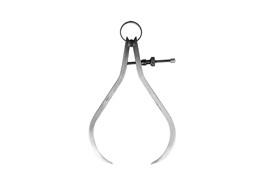 PEC Tools Outside Spring Caliper, Quick Nut, Caliper Measuring Tool, Suitable for Woodworking Lathe Projects (10 inches)