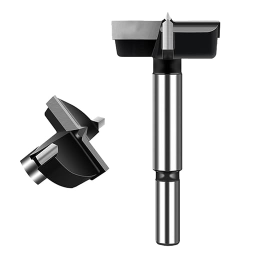 ASNOMY 2" Inch Carbide Forstner Drill Bit, Carbide Tipped Forstner Bit for Hard Wood, Wood Drilling Hole Saw Set Woodworking Hinge Cutter Tool Kits for Wood Plastic Plywood