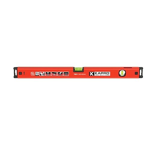 Kapro - 781 Genesis Box Level - Features Horizontal Vial and Dual-View Plumb Site - VPA Certified - Aluminum - 48 Inch