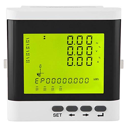 FTVOGUE Multi-Function Three-Phase Programmable Power Meter Electric Digital LED Ammeter Voltmeter,Electric Energy and Measuring Instruments